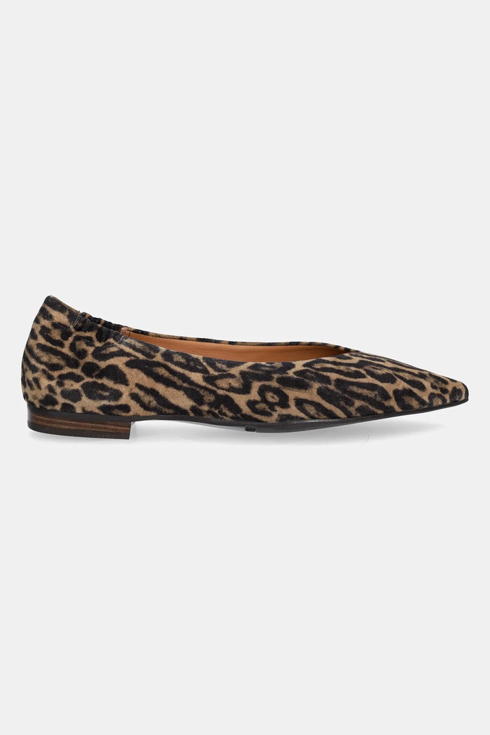 Billi Bi baleriny zamszowe A8024.Leopardo brązowy SS25
