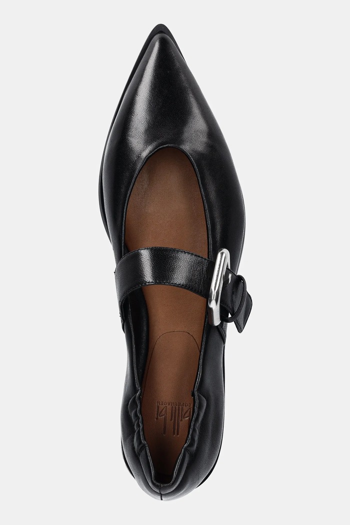 Balerini de piele Billi Bi A8028.Black negru