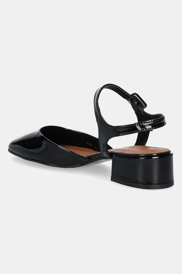 Obuwie Billi Bi czółenka skórzane A8064.Black czarny
