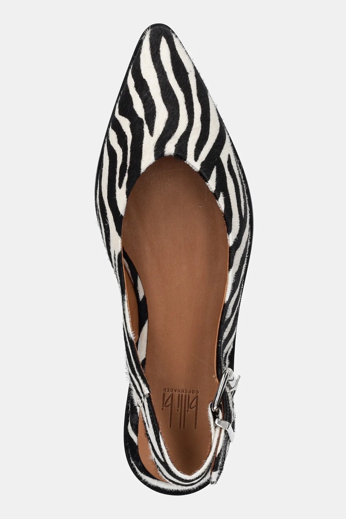 Δερμάτινες μπαλαρίνες Billi Bi μαύρο A8301.Zebra