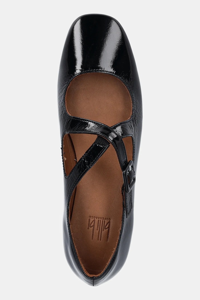 Billi Bi baleriny skórzane czarny A8314.Black