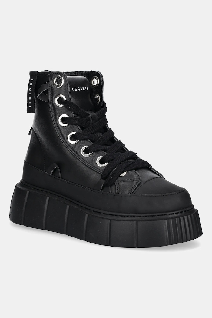 Δερμάτινα παπούτσια Inuikii Leather Matilda πλατφόρμα μαύρο 1001.002.0042.000