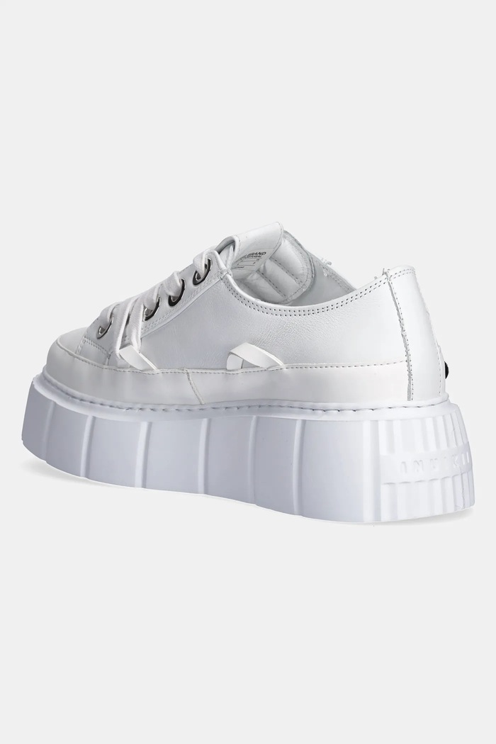 Obuwie Inuikii sneakersy skórzane Leather Matilda Low 1001.001.0022.100 biały