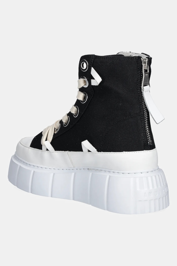 Obuwie Inuikii trampki Matilda Canvas High 1001.002.0012.000 czarny