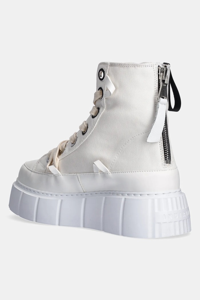 Obuwie Inuikii trampki Matilda Canvas High 1001.002.0012.100 biały