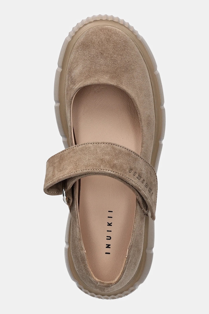 Semišové baleríny Inuikii Matilda M.J. Suede béžová 1012.005.0021.250