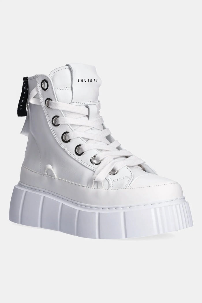 Kožené tenisky Inuikii Leather Matilda platforma biela 1001.002.0042.100
