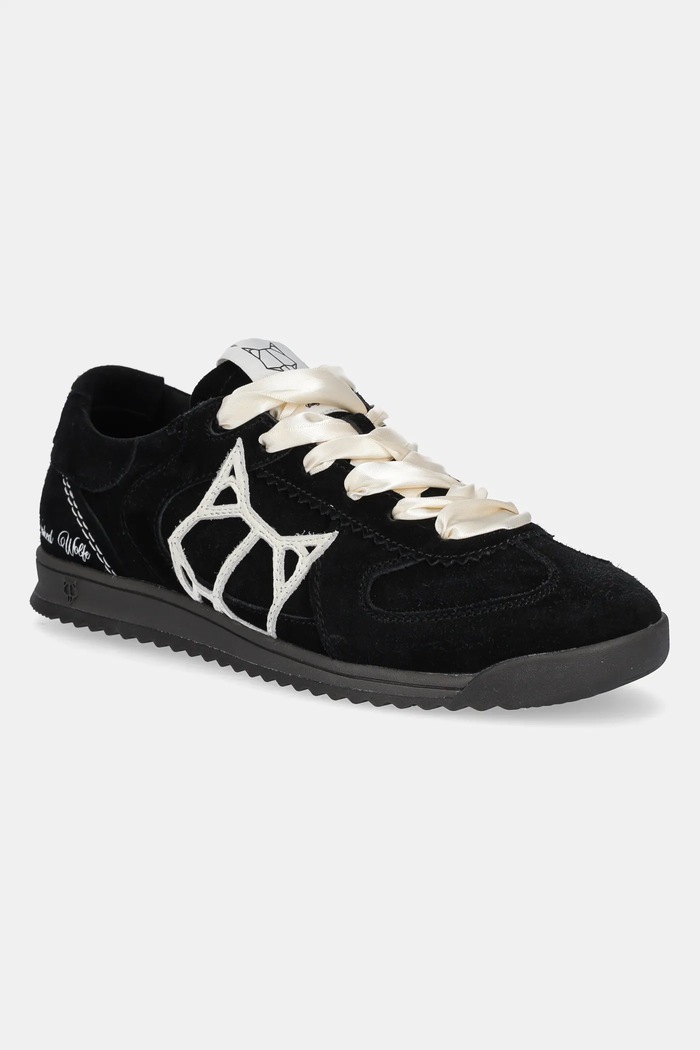Naked Wolfe suede sneakers Exposure flat black Exposure.Suede.Black