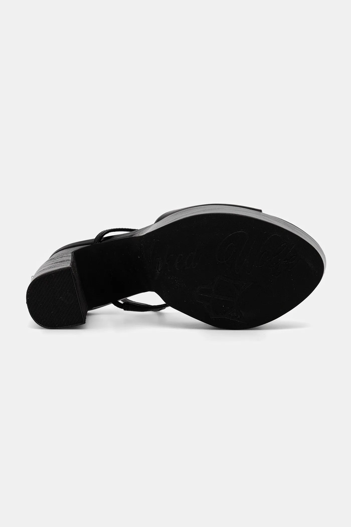 Кожени сандали Naked Wolfe Fire Fire.Black.Leather черен