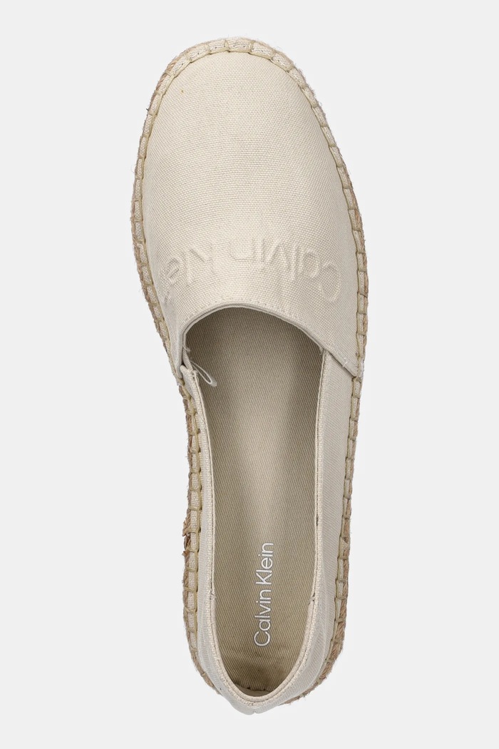 Espadrilky Calvin Klein ESPADRILLE - HE béžová HW0HW02384