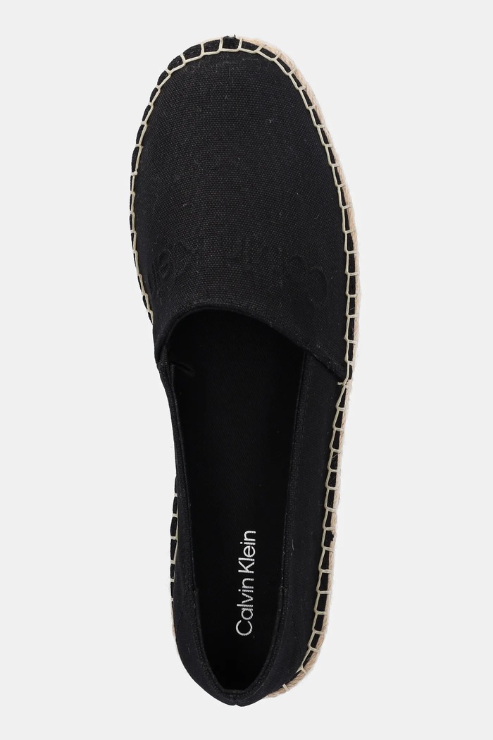 Calvin Klein espadrilles ESPADRILLE - HE fekete HW0HW02384