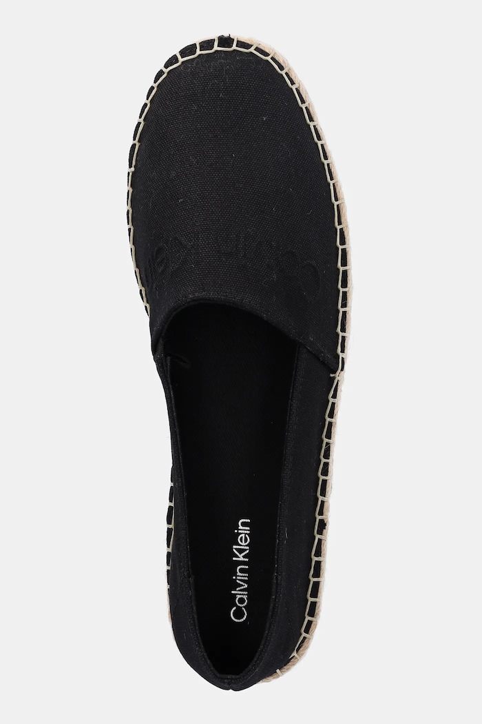 Calvin Klein espadrilles ESPADRILLE - HE fekete HW0HW02384