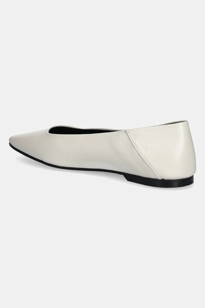 Obuv Kožené balerínky Calvin Klein FLAT BALLERINA - LTH HW0HW02463 béžová