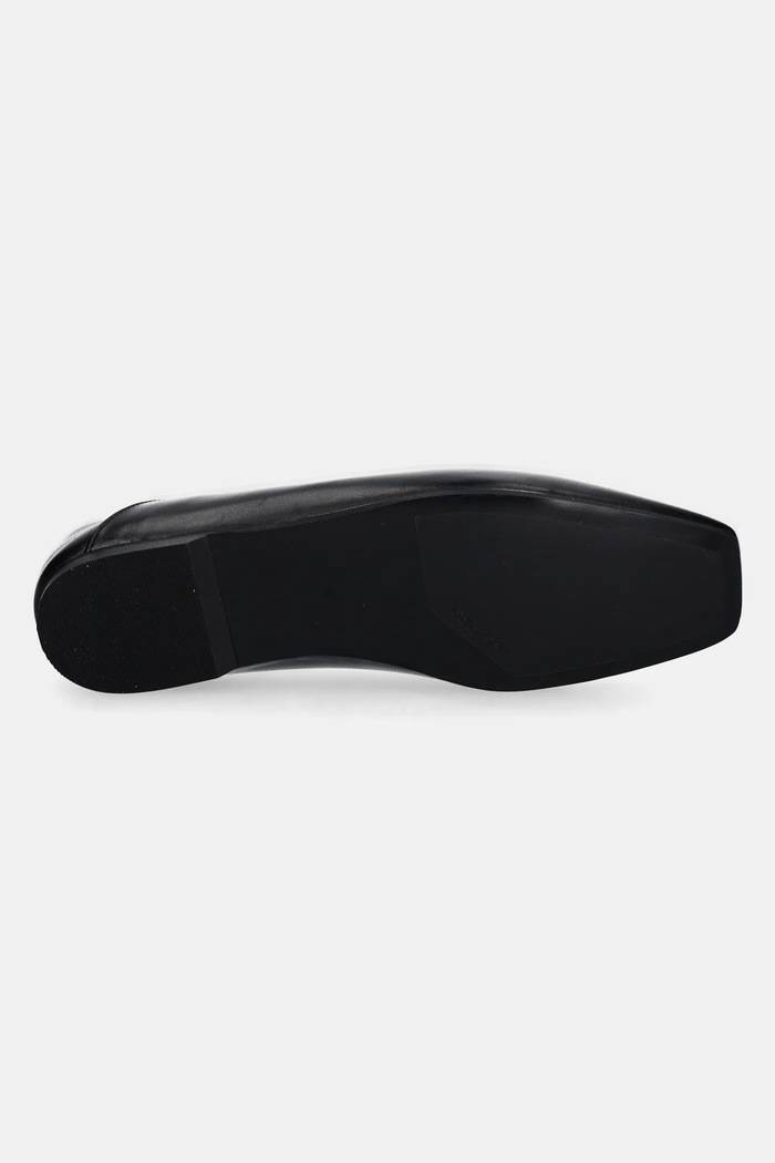 Kožené balerínky Calvin Klein FLAT BALLERINA - LTH HW0HW02463 čierna