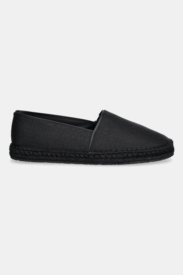 Calvin Klein espadrilles FLAT ESPADRILLE - JACQ HW0HW02467 fekete SS25