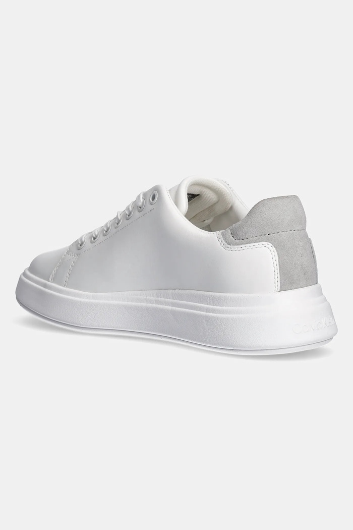 Παπούτσια Δερμάτινα sneakers Calvin Klein CUPSOLE LACE UP - SUEDE BT HW0HW02404 λευκό