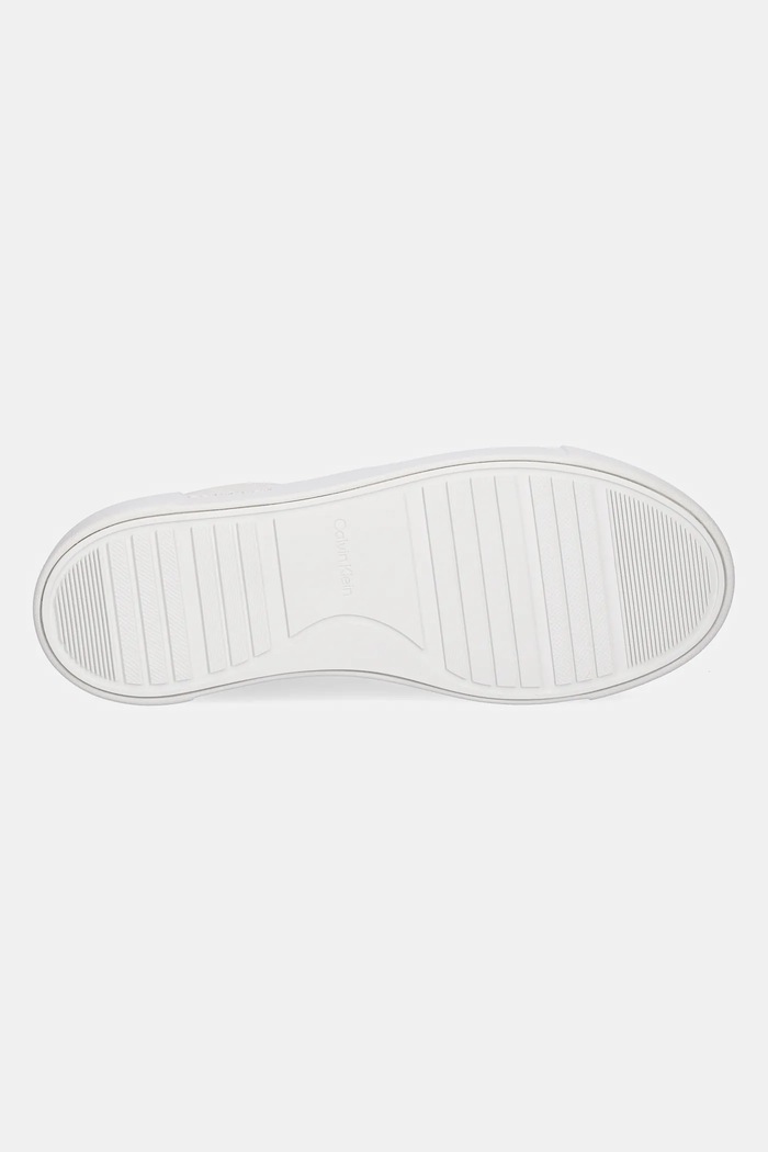 Kožené sneakers boty Calvin Klein FF CUPSOLE LACE UP - LTH MIX Calvin Klein bílá HW0HW02409