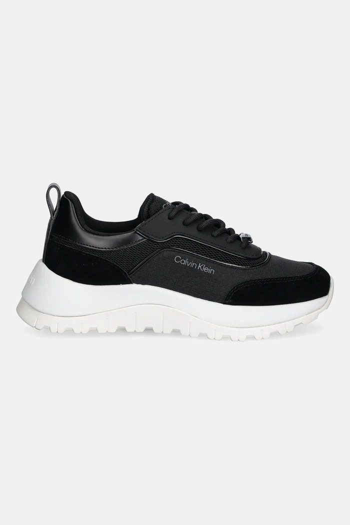 Calvin Klein sneakersy RUNNER LACE UP MESH MIX HW0HW02487 czarny SS25