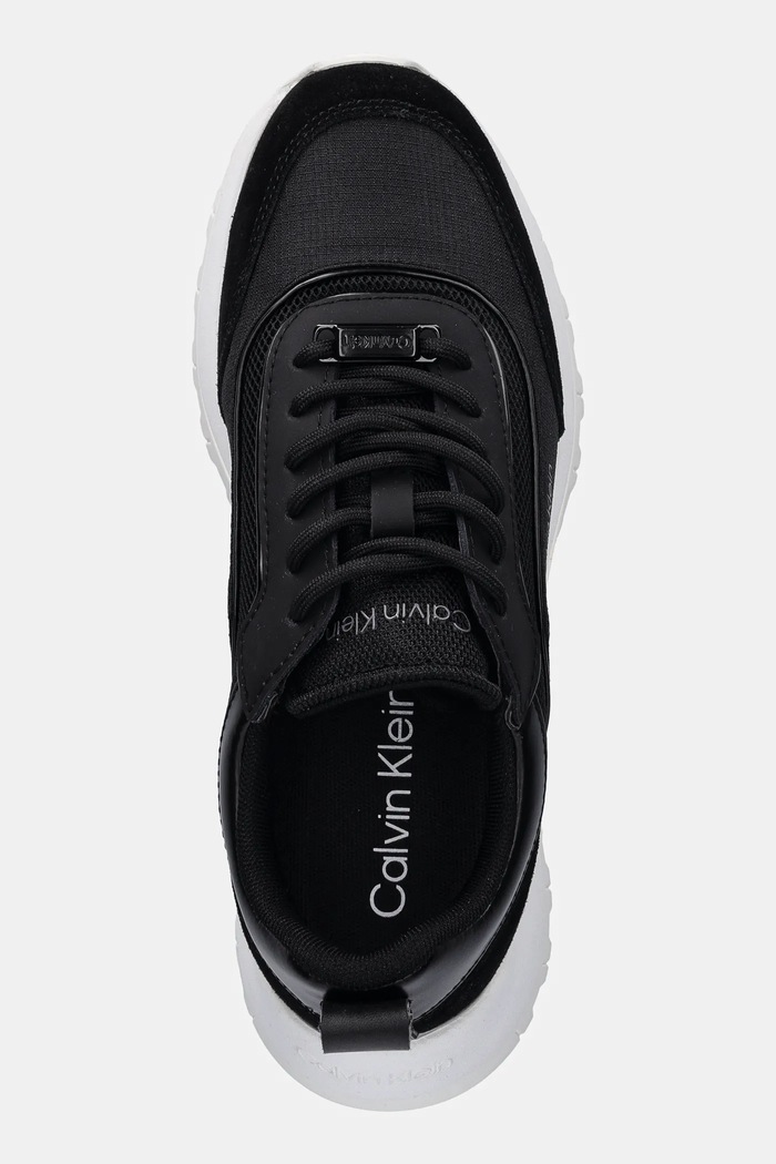 Calvin Klein sneakersy RUNNER LACE UP MESH MIX czarny HW0HW02487