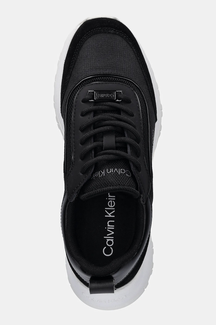 Calvin Klein sneakersy RUNNER LACE UP MESH MIX czarny HW0HW02487