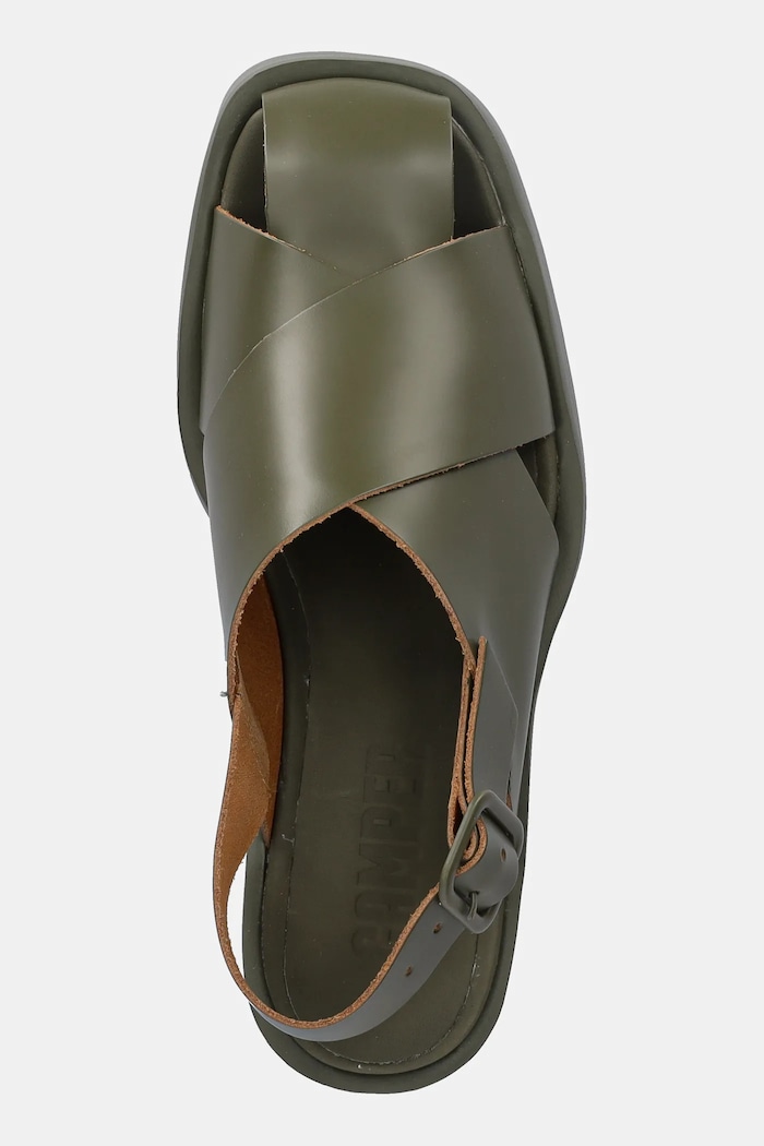 Δερμάτινα πέδιλα Camper Billie πράσινο K201725.002