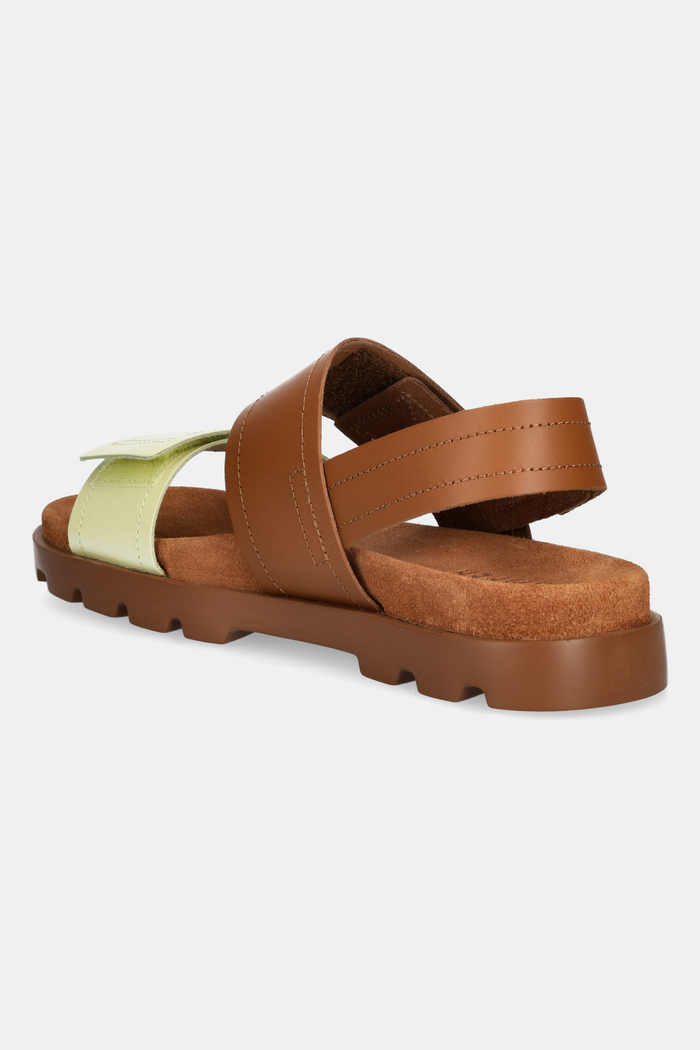 Obuwie Camper Sandały skórzane Brutus Sandal K201323.017 brązowy