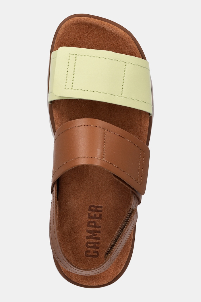 Sandały skórzane Brutus Sandal Camper K201323.017 brązowy