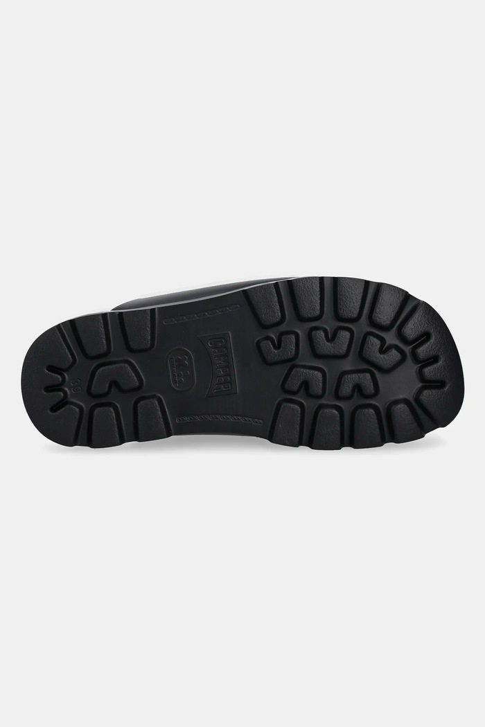 Camper șlapi de piele Brutus Sandal K201545.004 negru
