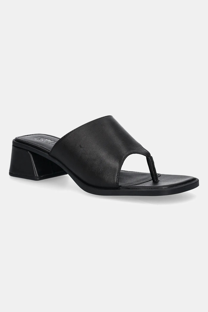 Camper japonki skórzane Kora Sandal słupek czarny K201738.001