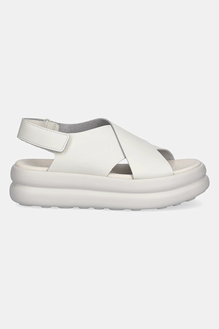 Δερμάτινα πέδιλα Camper Pelotas Flota Up K201727.002 λευκό SS25