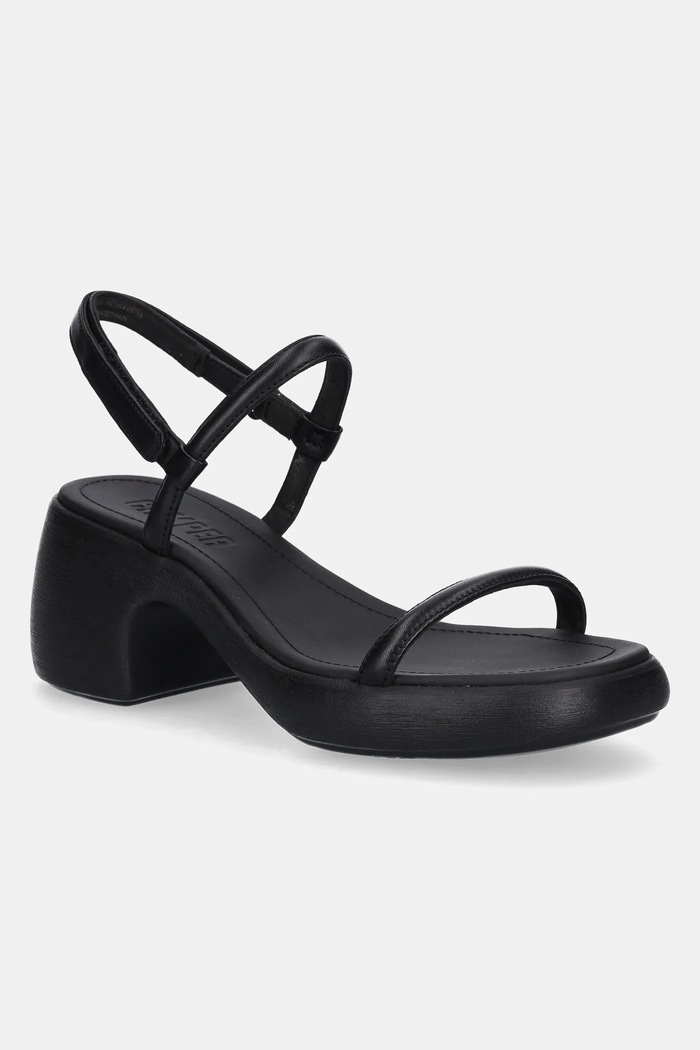 Δερμάτινα πέδιλα Camper Thelma Sandal 5-8 cm μαύρο K201596.004
