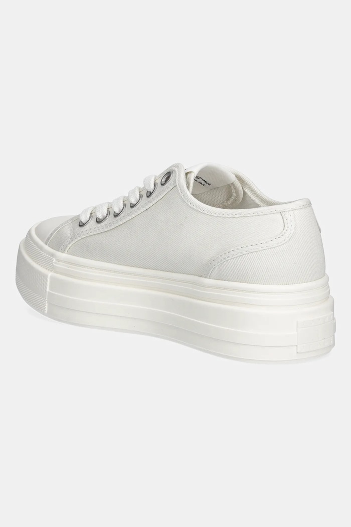 Παπούτσια Πάνινα παπούτσια Tommy Jeans FOXING FLATFORM LC EN0EN02736 λευκό
