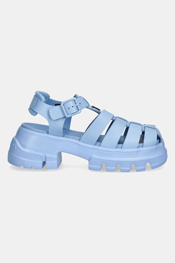 Tommy Jeans sandały skórzane FISHERMAN SANDAL EN0EN02751 niebieski SS25