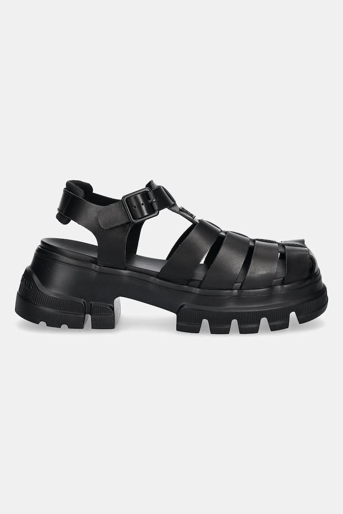 Kožené sandály Tommy Jeans FISHERMAN SANDAL EN0EN02751 černá SS25