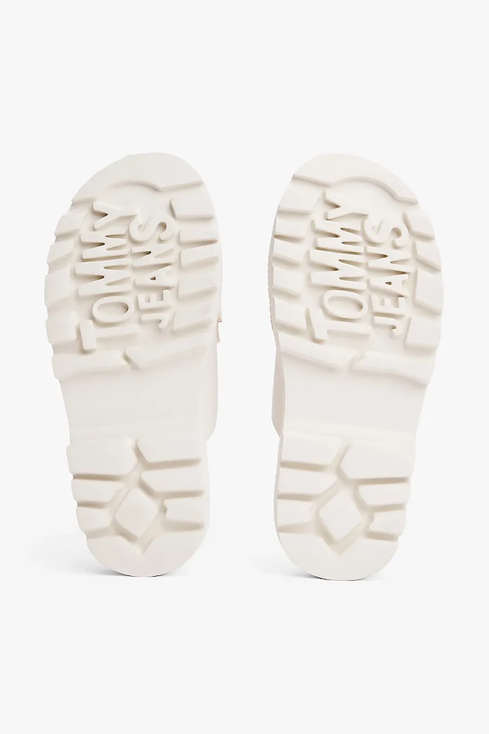 Usnjeni natikači Tommy Jeans DOUBLE STRAP SANDAL EN0EN02753