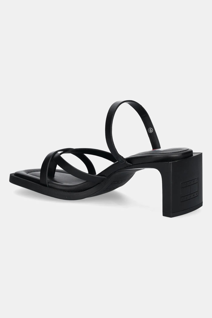 Cipők Tommy Jeans bőr flip-flop THE SOHO SANDAL EN0EN02781 fekete