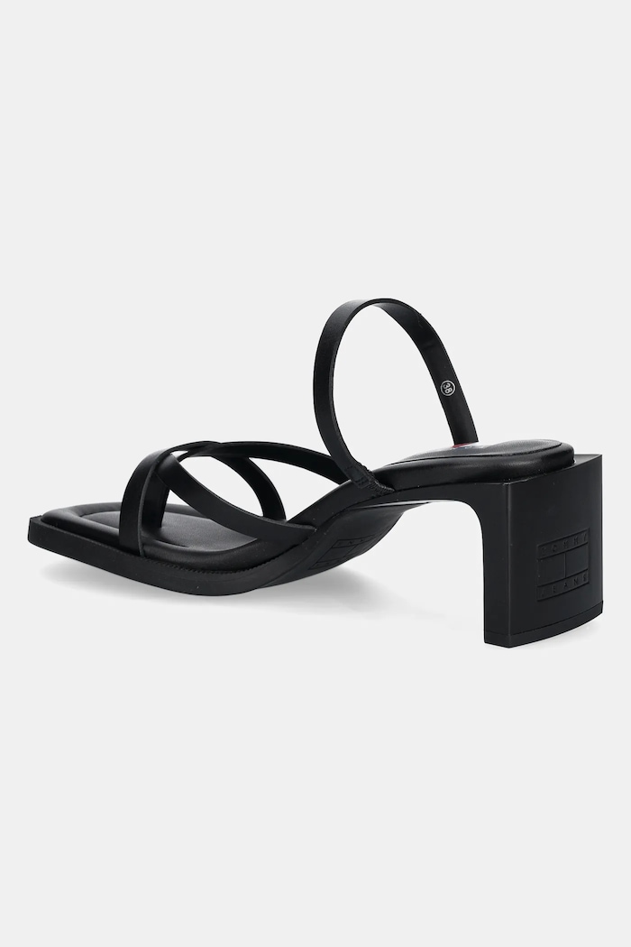 Cipők Tommy Jeans bőr flip-flop THE SOHO SANDAL EN0EN02781 fekete