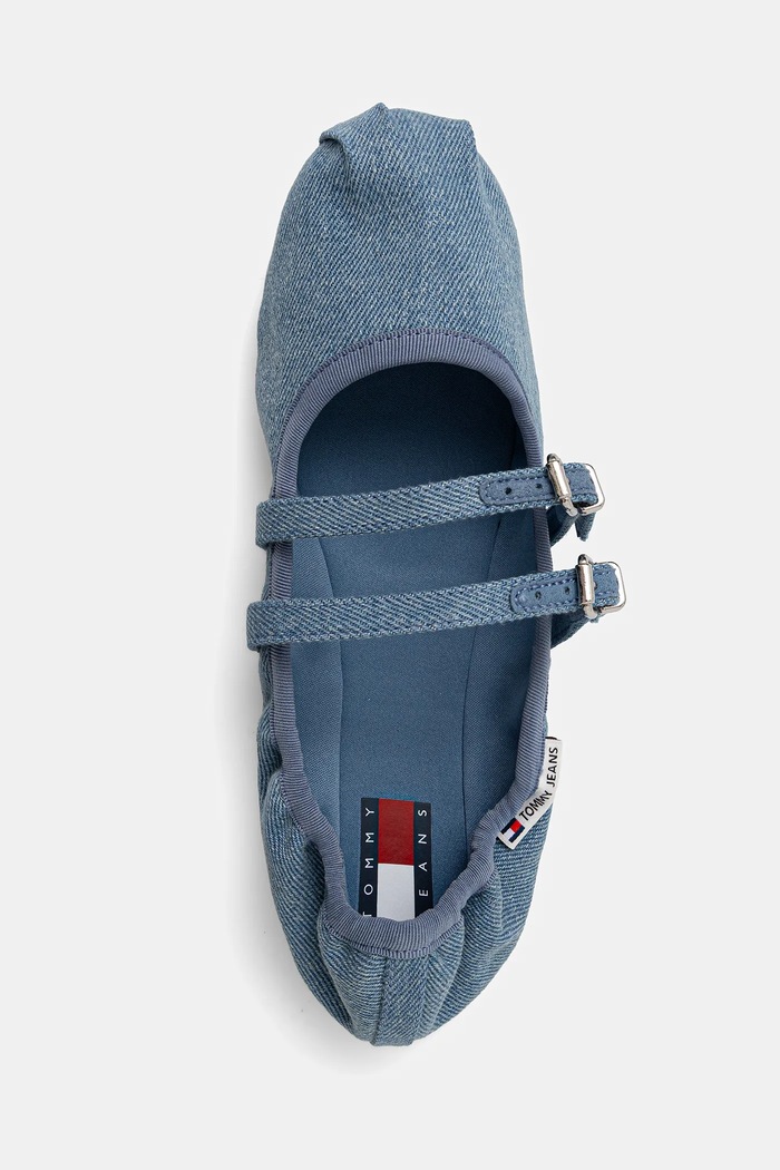 Balerinke Tommy Jeans BALLERINA DENIM plava EN0EN02782