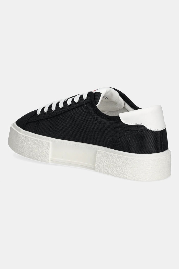 Παπούτσια Sneakers Tommy Jeans FLATFORM CANVAS SNEAKER EN0EN02792 μαύρο