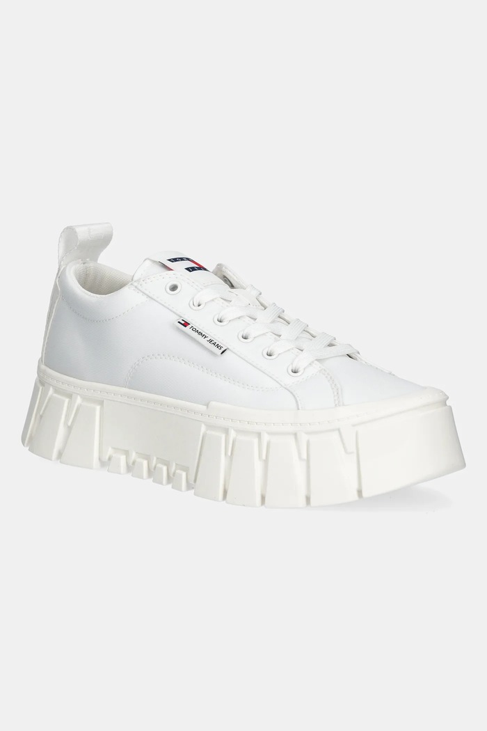 Tommy Jeans sneakersy FLATFORM SNEAKER NYLON platforma biały EN0EN02793