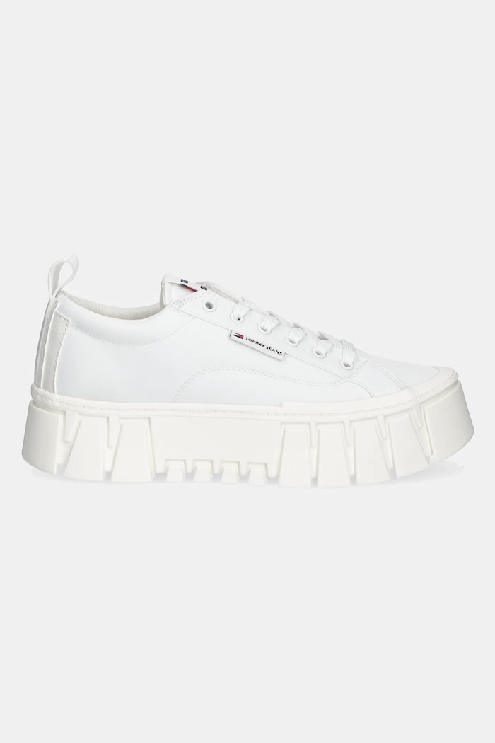 Tommy Jeans sneakersy FLATFORM SNEAKER NYLON EN0EN02793 biały SS25