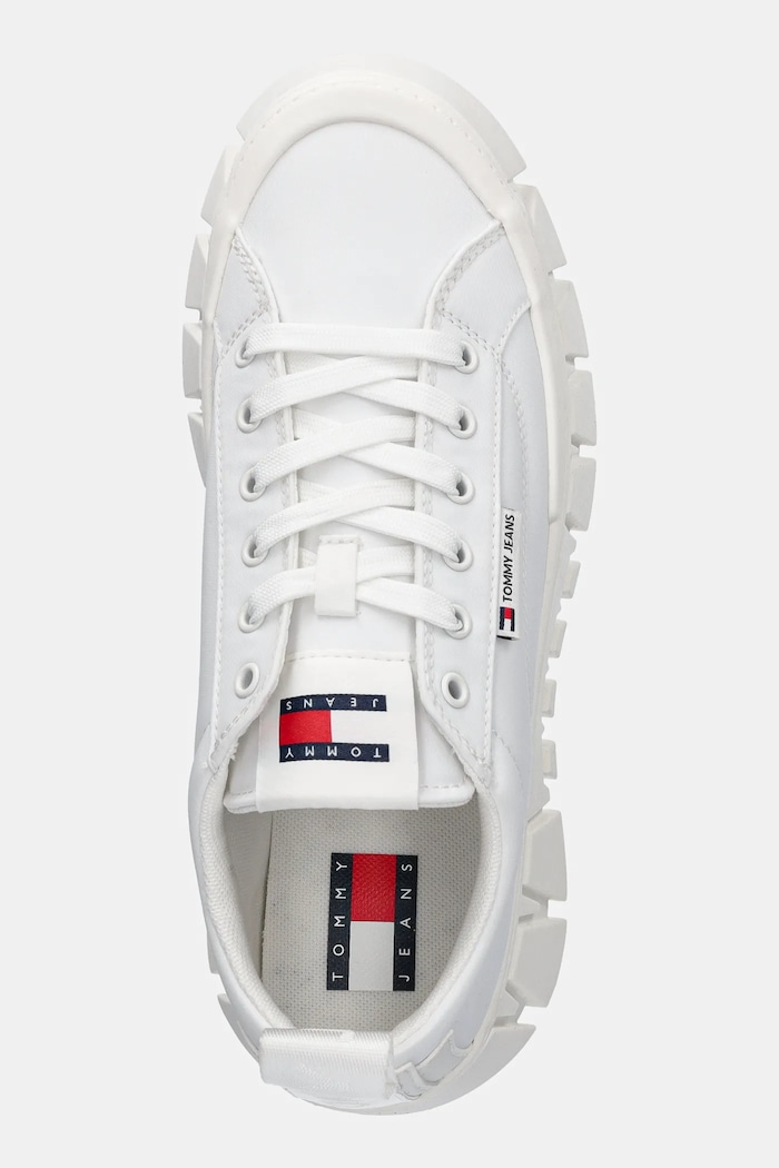 Tommy Jeans sneakersy FLATFORM SNEAKER NYLON biały EN0EN02793