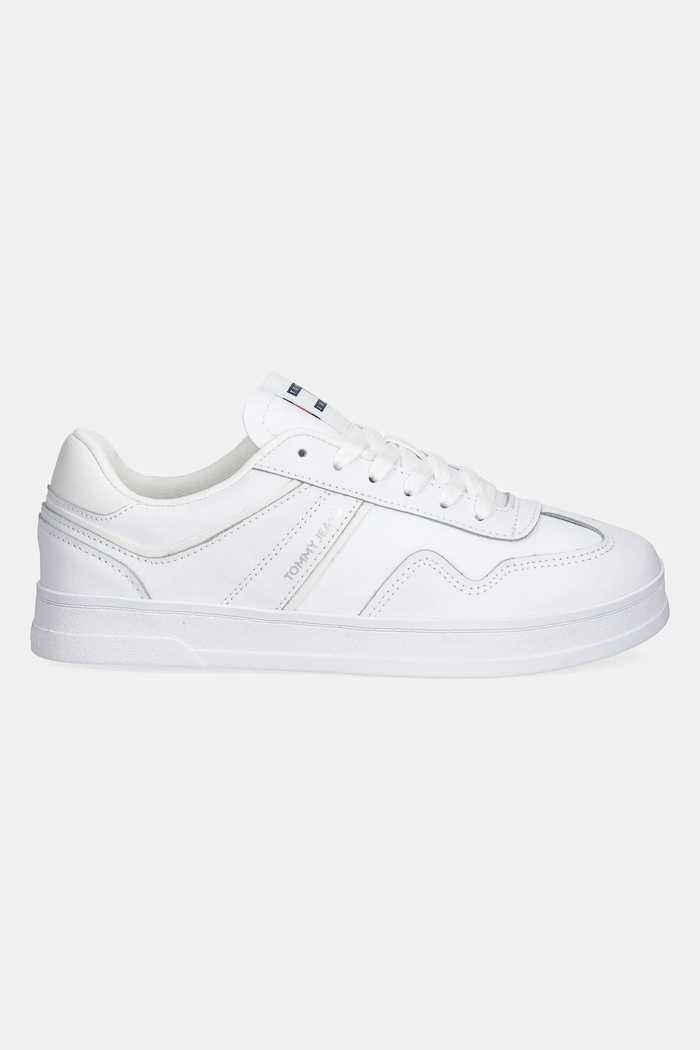 Kožené sneakers boty Tommy Jeans THE GREENWICH LEATHER EN0EN02794 bílá SS25