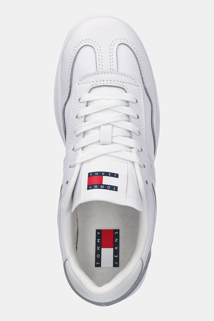 Kožené sneakers boty Tommy Jeans THE GREENWICH LEATHER bílá EN0EN02794