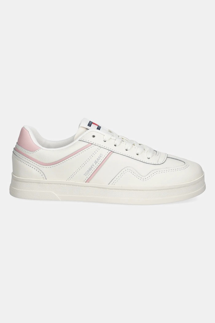 Kožené tenisky Tommy Jeans THE GREENWICH LEATHER EN0EN02794 béžová SS25