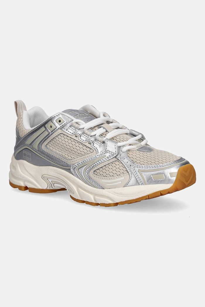 Sneakers Tommy Jeans ARCHIVE 97 METALLIC συνθετικό μπεζ EN0EN02796