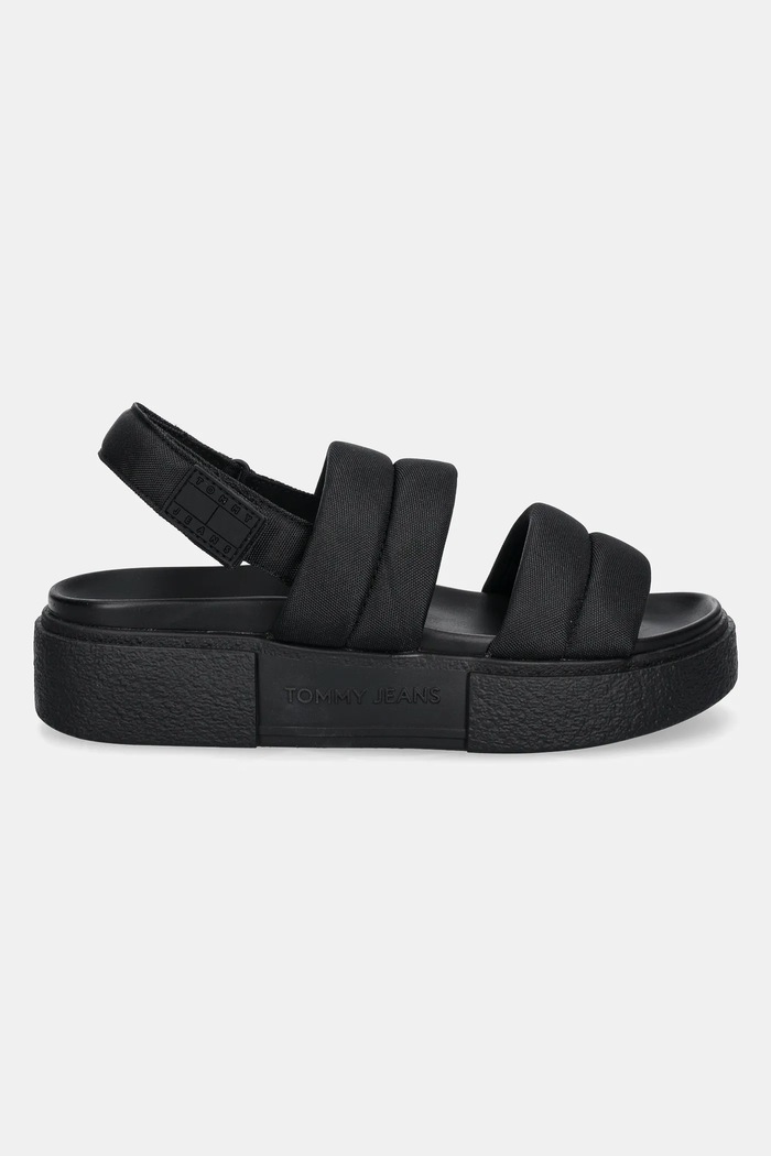 Sandále Tommy Jeans FLATFORM SANDAL EN0EN02802 čierna SS25