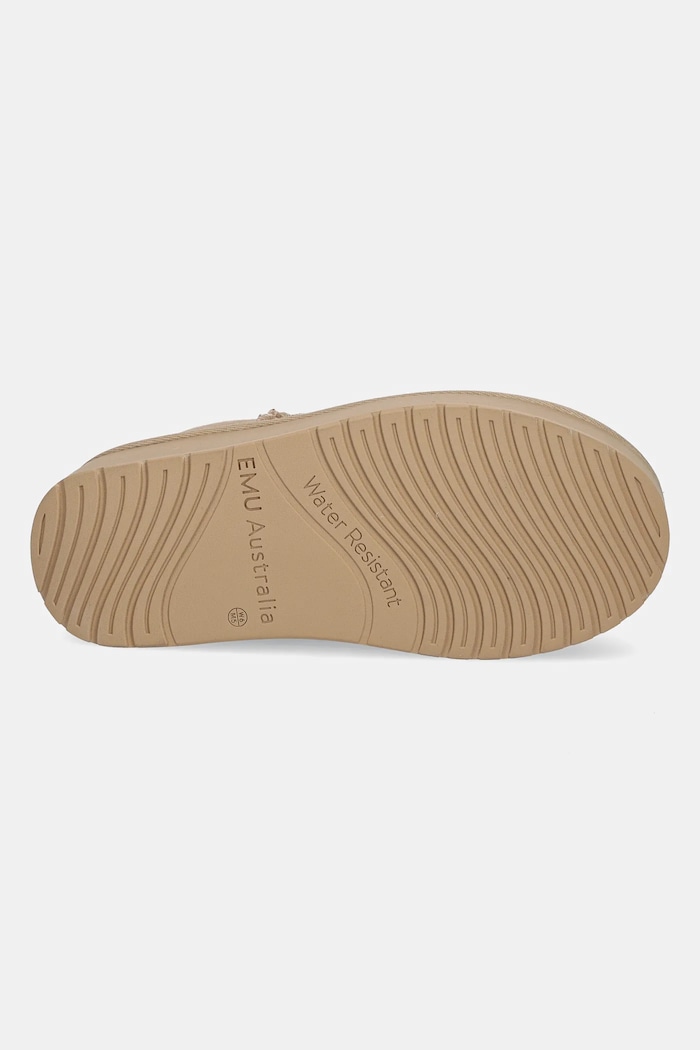 Semišové sněhule Emu Australia Stinger Micro Flatform W13082.SAND béžová