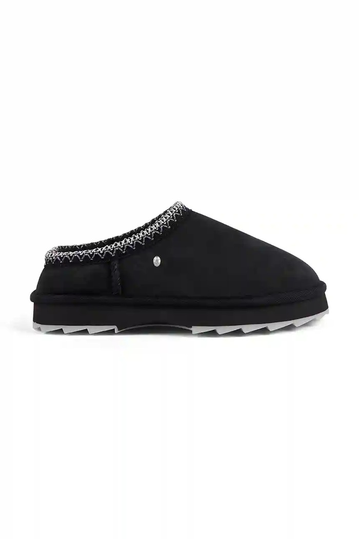 Semišové papuče Emu Australia Sharky Scuff černá W13179.BLAK
