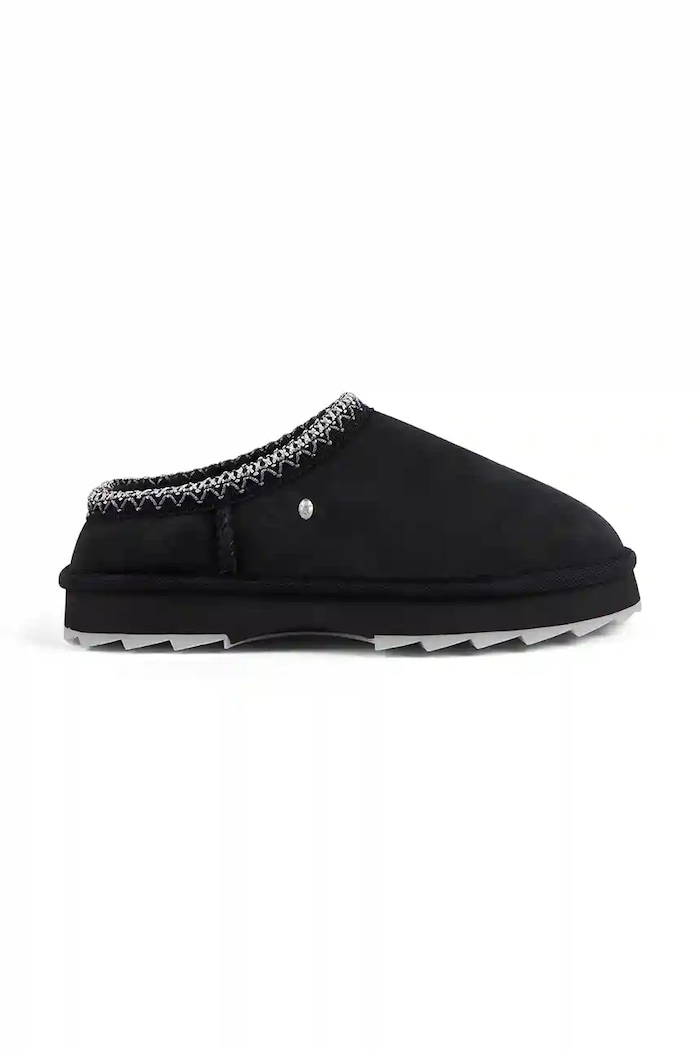 Semišové papuče Emu Australia Sharky Scuff černá W13179.BLAK